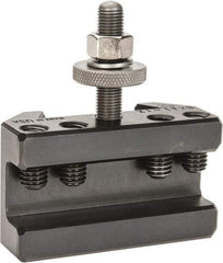 Aloris - Series BXA, #1X Turning & Facing Tool Post Holder - 10 to 15" Lathe Swing, 1-3/4" OAH, 3/4" Max Tool Cutting Size, 1-3/16" Centerline Height - Exact Tool & Supply