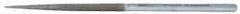Strauss - 8-1/2" OAL Coarse Square Needle Diamond File - 1/4" Wide x 1/4" Thick, 4-3/8 LOC, 181 Grit - Exact Tool & Supply