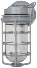 Cooper Crouse-Hinds - 120/277 Volt, 13 & 27 Watt, Fluorescent Hazardous Location Light Fixture - Vaporproof, Corrosion & Heat Resistant, Aluminum Housing, 7" Long x 4-1/4" Wide x 9-1/2" High - Exact Tool & Supply