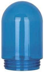 Cooper Crouse-Hinds - Prismatic Lens, Heat Resistant, Polycarbonate Fixture Globe - Blue, UL 514A & UL Listed 1598 - Exact Tool & Supply