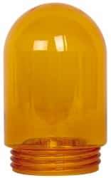 Cooper Crouse-Hinds - Prismatic Lens, Heat Resistant, Polycarbonate Fixture Globe - Yellow, UL 514A & UL Listed 1598 - Exact Tool & Supply