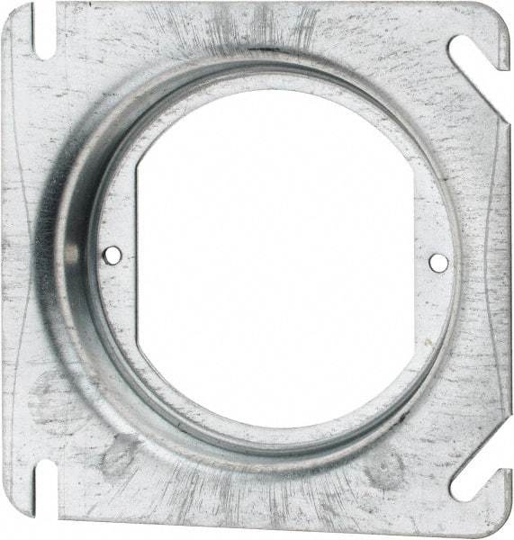 Cooper Crouse-Hinds - Electrical Outlet Box Steel Square Cover - Exact Tool & Supply