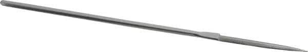Strauss - 5-1/2" OAL Fine Barrette Needle Diamond File - 5/32" Wide x 1/16" Thick, 1-5/8 LOC, 91 Grit - Exact Tool & Supply