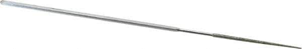 Strauss - 5-1/2" OAL Coarse Round Needle Diamond File - 1/16" Wide x 1/16" Thick, 1-5/8 LOC, 181 Grit - Exact Tool & Supply