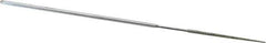 Strauss - 5-1/2" OAL Coarse Round Needle Diamond File - 1/16" Wide x 1/16" Thick, 1-5/8 LOC, 181 Grit - Exact Tool & Supply