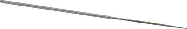Strauss - 5-1/2" OAL Medium Round Needle Diamond File - 1/16" Wide x 1/16" Thick, 1-5/8 LOC, 126 Grit - Exact Tool & Supply