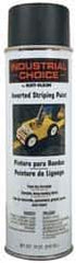 Rust-Oleum - 18 fl oz Black Striping Paint - 150' Coverage at 4" Wide, Solvent-Based Formula - Exact Tool & Supply