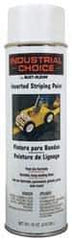 Rust-Oleum - 18 fl oz White Striping Paint - 150' Coverage at 4" Wide, Solvent-Based Formula - Exact Tool & Supply