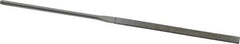 Strauss - 5-1/2" OAL Medium Taper Needle Diamond File - 1/4" Wide x 1/16" Thick, 2-3/4 LOC, 126 Grit - Exact Tool & Supply