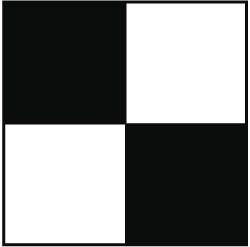 NMC - Black & White Checkered Vinyl Tape - 2" Wide x 54' Long x 0.002" Thick, General Traffic - Exact Tool & Supply