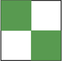 NMC - Green & White Checkered Vinyl Tape - 2" Wide x 54' Long x 0.002" Thick, General Traffic - Exact Tool & Supply
