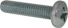 Value Collection - 5/16-18 UNC, 1-1/2" Length Under Head Phillips Drive Machine Screw - Pan Head, Grade 2 Steel, Zinc-Plated Finish, Without Washer - Exact Tool & Supply