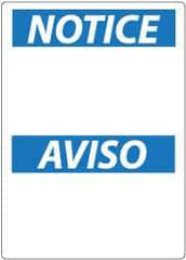 NMC - "Notice - Safety Glasses Required Beyond This Point", 14" Long x 10" Wide, Pressure-Sensitive Vinyl Safety Sign - Rectangle, 0.004" Thick, Use for Accident Prevention - Exact Tool & Supply