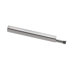Accupro - 1/4" Cutting Depth, 24 to 56 TPI, 0.12" Diam, Internal Thread, Solid Carbide, Single Point Threading Tool - Bright Finish, 2" OAL, 3/16" Shank Diam, 0.03" Projection from Edge, 60° Profile Angle - Exact Tool & Supply