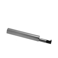 Accupro - 1" Cutting Depth, 14 to 40 TPI, 0.23" Diam, Internal Thread, Solid Carbide, Single Point Threading Tool - Bright Finish, 2-1/2" OAL, 5/16" Shank Diam, 0.055" Projection from Edge, 60° Profile Angle - Exact Tool & Supply