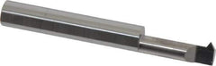 Accupro - 3/4" Cutting Depth, 12 to 40 TPI, 0.29" Diam, Internal Thread, Solid Carbide, Single Point Threading Tool - Bright Finish, 2-1/2" OAL, 5/16" Shank Diam, 0.07" Projection from Edge, 60° Profile Angle - Exact Tool & Supply