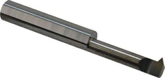 Accupro - 1" Cutting Depth, 12 to 40 TPI, 0.29" Diam, Internal Thread, Solid Carbide, Single Point Threading Tool - Bright Finish, 2-1/2" OAL, 5/16" Shank Diam, 0.07" Projection from Edge, 60° Profile Angle - Exact Tool & Supply