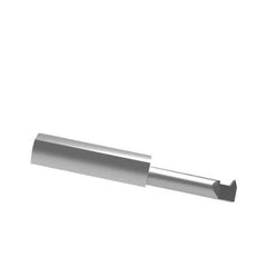 Accupro - 1-1/2" Cutting Depth, 8 to 32 TPI, 0.49" Diam, Internal Thread, Solid Carbide, Single Point Threading Tool - Bright Finish, 3" OAL, 1/2" Shank Diam, 0.12" Projection from Edge, 60° Profile Angle - Exact Tool & Supply