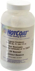Made in USA - 8 oz White Paint Powder Coating - Polyurethane, 10 Sq Ft Coverage - Exact Tool & Supply