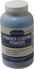 Made in USA - 8 oz Dark Blue (Ford) Paint Powder Coating - Polyurethane, 10 Sq Ft Coverage - Exact Tool & Supply