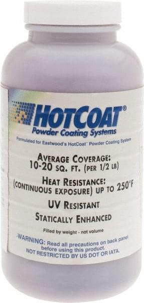 Made in USA - 8 oz Dark Purple Paint Powder Coating - Polyurethane, 10 Sq Ft Coverage - Exact Tool & Supply
