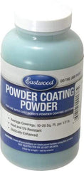 Made in USA - 8 oz Dark Green Paint Powder Coating - Polyurethane, 10 Sq Ft Coverage - Exact Tool & Supply