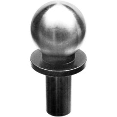 TE-CO - 1/2" Ball Diam, 1/4" Shank Diam, Alloy Steel Inspection Tooling Ball - Exact Tool & Supply