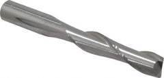 Atrax - 5/16", 1-3/8" LOC, 5/16" Shank Diam, 2-1/2" OAL, 2 Flute, Solid Carbide Square End Mill - Single End, Uncoated, Spiral Flute, 30° Helix, Centercutting, Right Hand Cut - Exact Tool & Supply