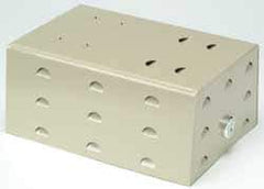 White-Rodgers - Metal Solid Base, Thermostat Guard - 7-1/8" Inside Width x 3-1/4" Inside Depth x 4-5/8" Inside Height - Exact Tool & Supply