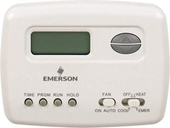 White-Rodgers - 45 to 99°F, 2 Heat, 1 Cool, Economy Digital Heat Pump Thermostat (Hardwired with Battery Back-Up) - 20 to 30 Volts, Electronic Switching Switch - Exact Tool & Supply