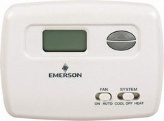White-Rodgers - 45 to 99°F, 1 Heat, 1 Cool, Economy Digital Single Stage Battery Powered Thermostat - mV to 30 Volts, Electronic Switching Switch - Exact Tool & Supply