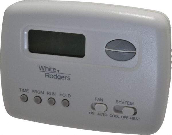 White-Rodgers - 45 to 99°F, 1 Heat, 1 Cool, Economy Digital Single Stage Battery Powered Thermostat - mV to 30 Volts, Electronic Switching Switch - Exact Tool & Supply