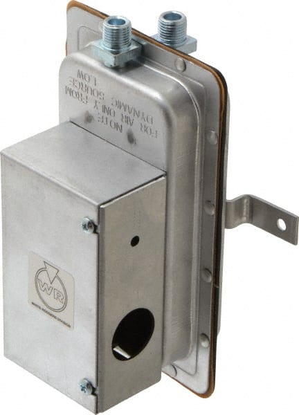 White-Rodgers - Air Switches; Operating Range: 0.07 to 12.0 ; Switch Action: SPDT ; Temperature Range: -40 to +180 ; Width (Inch): 3-7/8 ; Height (Inch): 6-1/8 ; Depth (Inch): 3-3/16 - Exact Tool & Supply