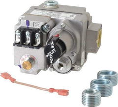 White-Rodgers - 24 VAC Coil Voltage, 3/4" x 3/4" Pipe, Natural, LP Standing Pilot Gas Valve - Inlet Pressure Tap, Side Taps - Exact Tool & Supply