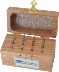 SGS Pro - 12 Piece, 1/8" Shank Burr Set - Tungsten Carbide, Multiple Head Shape - Exact Tool & Supply