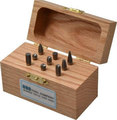 SGS Pro - 9 Piece, 1/8" Shank Burr Set - Tungsten Carbide, Multiple Head Shape - Exact Tool & Supply