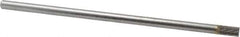 SGS Pro - 1/4" Cut Diam, 1/4" Shank Diam, Cylinder Head Double Cut Burr - Carbide, Flat End, 1/2" LOC - Exact Tool & Supply