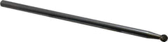 SGS Pro - 1/4" Cut Diam, 1/4" Shank Diam, Ball Head Double Cut Burr - Carbide, Radius End, 7/32" LOC - Exact Tool & Supply