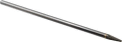 SGS Pro - 1/4" Cut Diam, 1/4" Shank Diam, Taper Head Double Cut Burr - Carbide, Radius End, 5/8" LOC - Exact Tool & Supply