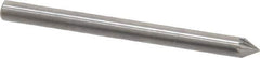 SGS Pro - 1/8" Cut Diam, 1/8" Shank Diam, Cone Head Single Cut Burr - Carbide, Point End, 3/32" LOC, 1-1/2" OAL - Exact Tool & Supply
