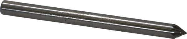 SGS Pro - 1/8" Cut Diam, 1/8" Shank Diam, Cone Head Double Cut Burr - Carbide, Point End, 3/32" LOC, 1-1/2" OAL - Exact Tool & Supply