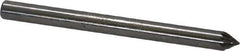 SGS Pro - 1/8" Cut Diam, 1/8" Shank Diam, Cone Head Double Cut Burr - Carbide, Point End, 3/32" LOC, 1-1/2" OAL - Exact Tool & Supply