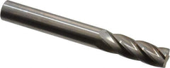 SGS Pro - 1/4" Cut Diam, 1/4" Shank Diam, Cylinder Head Single Cut Burr - Carbide, Flat End, 3/4" LOC, 2" OAL - Exact Tool & Supply