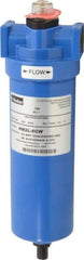 Parker - 1/2" Port, 11.28" High x 3.11" Wide, FRL Filter with Aluminum Bowl & Manual Drain - 50 SCFM, 250 Max psi, 175°F Max - Exact Tool & Supply