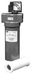 Parker - 1" Port, 14.14" High x 4.65" Wide, FRL Filter with Aluminum Bowl & Automatic Drain - 100 SCFM, 500 Max psi, 175°F Max - Exact Tool & Supply