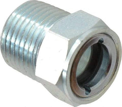 Trico - 1" Sight Diam, 1/2" Thread, 1-3/32" OAL, Viewport Sight Glass & Flow Sight - 7/8" Hex Head, Without Baffle - Exact Tool & Supply