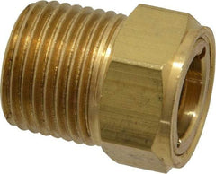 Trico - 1" Sight Diam, 1/2" Thread, 1-3/32" OAL, Viewport Sight Glass & Flow Sight - 7/8" Hex Head, Without Baffle - Exact Tool & Supply