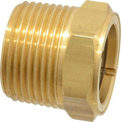 Trico - 2" Sight Diam, 1" Thread, 1-1/4" OAL, Viewport Sight Glass & Flow Sight - 1-5/16" Hex Head, Without Baffle - Exact Tool & Supply