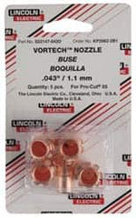 Lincoln Electric - 0.043 Inch Orifice Diameter Plasma Cutter Torch Nozzle - Exact Tool & Supply
