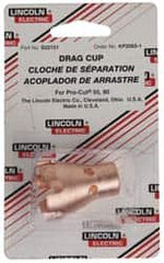 Lincoln Electric - Plasma Cutter Cutting Tips, Electrodes, Shield Cups, Nozzles & Accessories; Type: Drag Cup; Drag Cup ; Accessory Type: Drag Cup ; For Use With: Pro-Cut 55 Plasma Cutter - Exact Tool & Supply